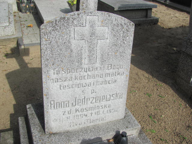 Anna Jędrzejewska 1884 Kokoszkowy - Grobonet - Wyszukiwarka osób pochowanych