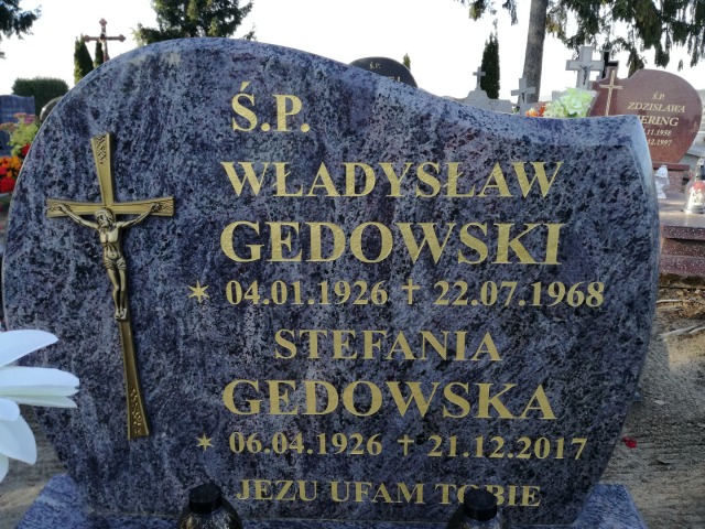 Władysław Gedowski 1926 Kokoszkowy - Grobonet - Wyszukiwarka osób pochowanych