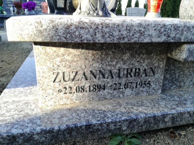 Zuzanna Urban 1894 Kokoszkowy - Grobonet - Wyszukiwarka osób pochowanych